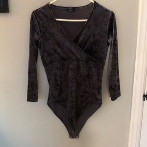 Velvet bodysuit